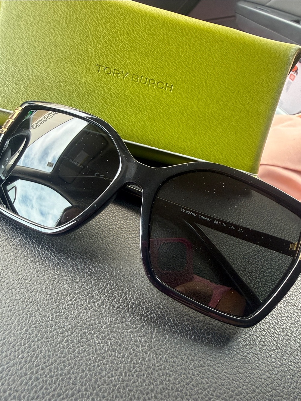 NIB Tory Burch Sunglasses TY9076U Black Frames